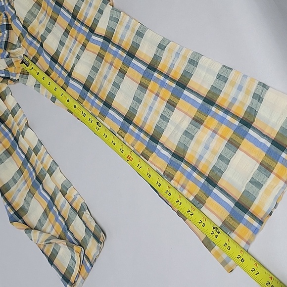 Vintage 1970's Plaid Men's Pants SeerSucker 3 Pockets Zip Closure (28 x 26) - Picture 16 of 17